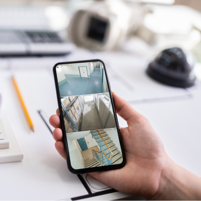 Jefferson City security camera feed on cell phone